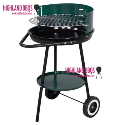 China Adjustable Size 16 Inch Round Single BBQ Grill Easy Assemble Charcoal BBQ Grill for sale