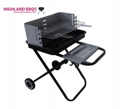 China Adjustable Height Foldable BBQ Grill Easy Assemble Grill For Outdoor Camping for sale