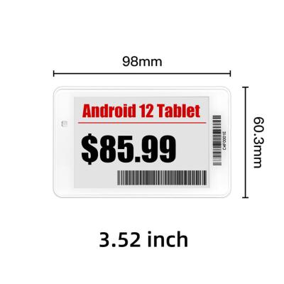 China Epaper 3.52 Inch Electronic Shelf Price Tag Display Supports Customization for sale