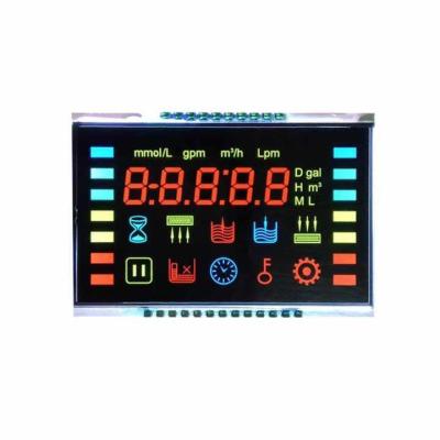 China Customized 7-Segment LCD Display Ozone anion disinfection machine fresh air controller VA black background LCD for Oximeter for sale