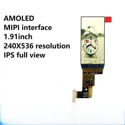 China 1.91 inch 240×536 AMOLED IPS Single-module Liquid Crystal Display Scherm Te koop