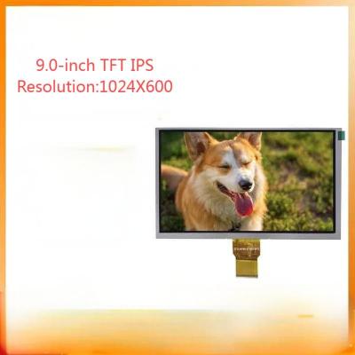 China High Definition 9.0 Inch TFT IPS Full Viewing Angle RGB Comunicação Display de Cristal Líquido Com 1024 * 600 Pixels 50 PIN 18V à venda