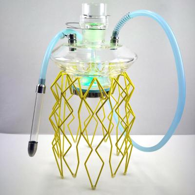 China New Design Handmade Large Shisha Smoke Maye Hookah Portable Black Cage for sale