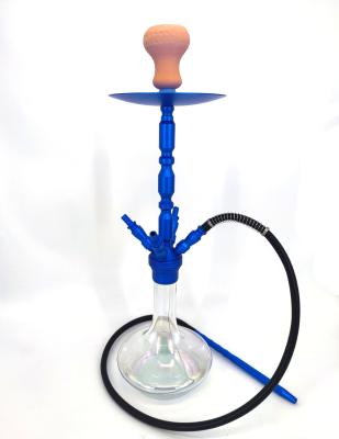 China Hot Selling Germany Shisha Koress 4 Hose Aluminum Alloy Transparent Portable Hookah for sale