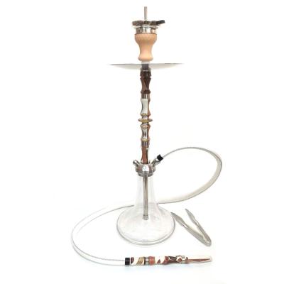 China 2021 New Luxury Wood Aluminum Alloy Shisha Best Quality Stainless Russian Shisha Hookah for sale