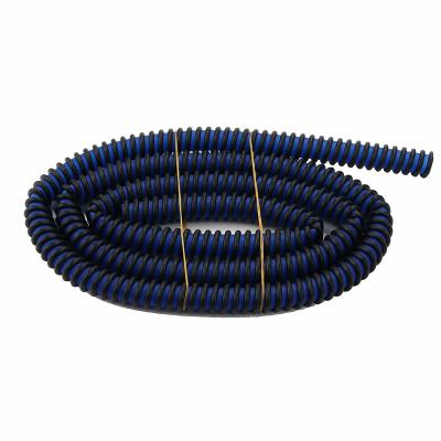 China Corrugated Shisha Hookah Hose Corrugation Silica Gel Hose Silicone Hose Blue Hookah Hose for sale