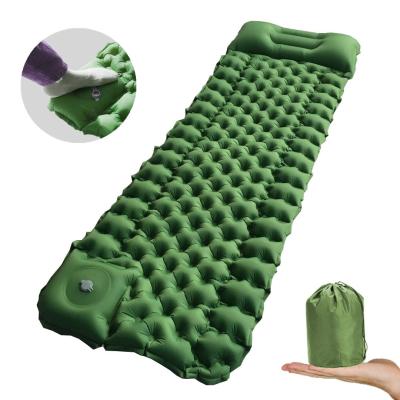 China Lightweight Foot Press Backpacking Pad / Inflatable Lightweight Camping Air Sleep Mat for sale