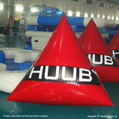 China Water Entertainment Water Floating Race Swimming Inflatable Buoy, Big Pyramid Inflatable Buoys for sale