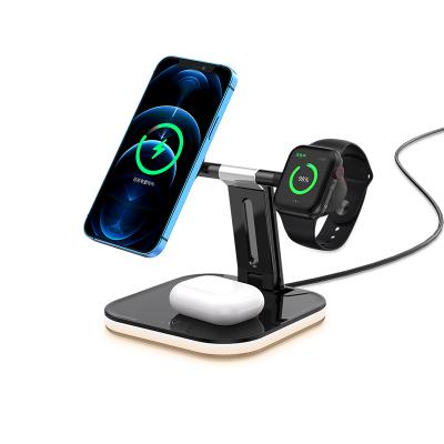 China Smart Watch Magnetic Radio Phone Holder Table Quick Charging Stand with Stand Phone Holder Tripods 2021 Phone Holder for sale