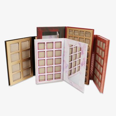 China Disposable Wholesale Custom Printing Customized Luxury Empty Holes Eyeshadow Palette for sale