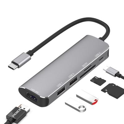 China HDTV Charging Data Transfer USB Type C 2 Lightning USB-C to Digital AV Adapter HDMI-compatible TF MultiPort Fast Charging USB Camera SD Card for sale