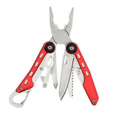 China Unrated 12 Pieces Suit Survival Pocket Tool Bend Stainless Multifunctional Plunger Pliers Knife Screw Opener for sale