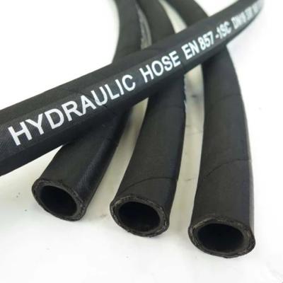 China NBR High Pressure One Wire Hydraulic Hose Braided EN 857 Steel Wire 1sc Braided Hydraulic Hose for sale