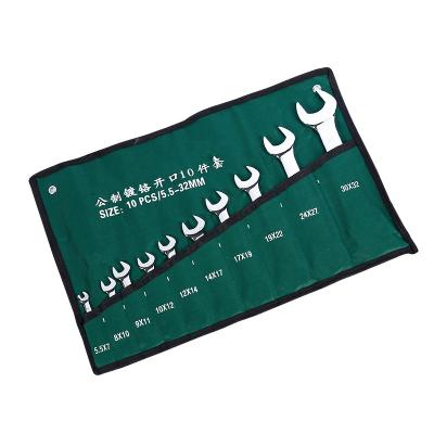 China Hardness And Long Service Life 10 Pcs Open Wrench Open And Boz Tool Wrench Set for sale