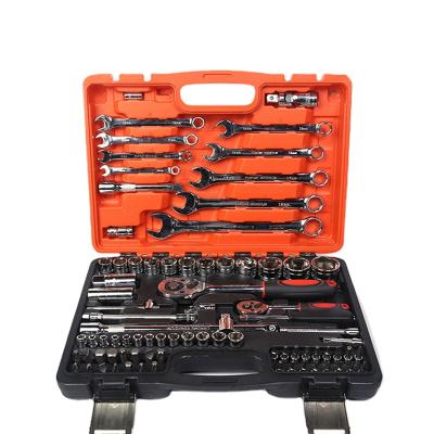 China Portable Adjustable 82 Pcs Torque Wrench Socket Ratchet Socket Wrench Set for sale