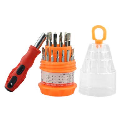 China Comfortable Handle Household Disassembly Tool With Magnetic Screwdriver Bit Set Combination Screwdriver Set for sale