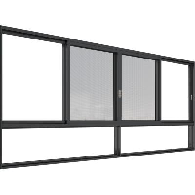 China ZEKIN 2022 New Design High Security Windows Anti-theft Stainless Steel Sliding Windows for sale