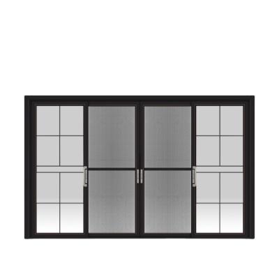 China Sale ZEKIN YR65 Glass Sliding Door Double Tempered Glass Sliding Door Waterproof Hot Silent Noise Cancellation for sale