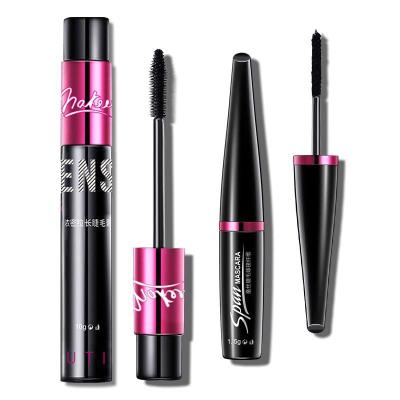 China 2pc Eye Curling Black Silk Mascara Curling Thick Volume Cosmetic Extension Lengthening Deformed Eyelash Lasting Thin Cream Water Resistant for sale