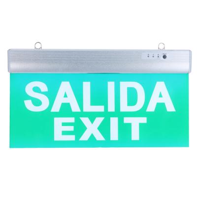 China Other Rechargeable Emergency Exit Lights LED Fire Safety Exit Signs Emergency Warning Light for sale