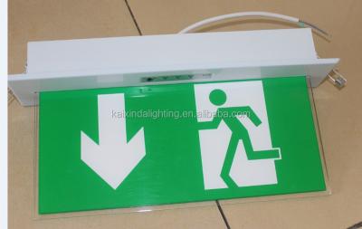 China Cold Rolled Steel Sheet Led Emergency Exit Signs 3W SMARTLED SE-0301 Series CE ROHS 2 Years Warranty Led Exit Sign Acrylic Led Emergency Exit Sign for sale