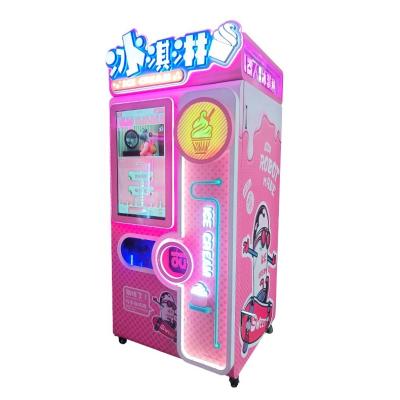 China 2022 Vending Machine Soft Ice Cream Vending Machine Robot Coin Operated Fully Automatic Serving Ice Cream Vending Machine for sale