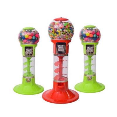 China C globle and tunel Capsul Machine Distributric Spirals Gumball Machine Toys / Gashapon Japanese Mini Gumball Vending Machine for sale