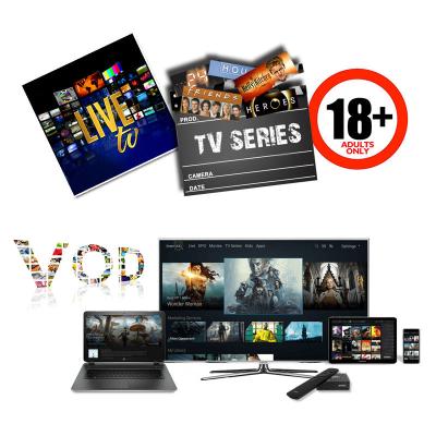 China OEM/ODM 12 months best 4K IPTV provider m3u subscription free trial panel reseller panel iptv credits list subscripcion iptv m3u for sale