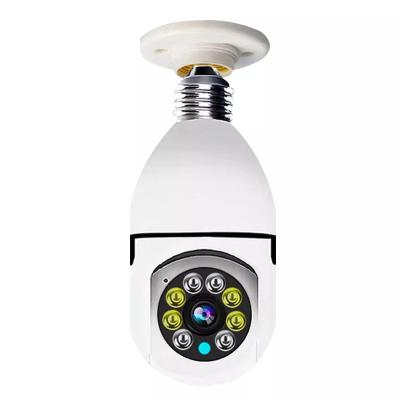 China Human Motion Tracking IP Lamp Bulb Home Security Radio Light 360 Degree LED Audio Network Camera Panoramic Camera Two Ways for sale