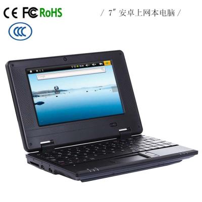 China pc789 7 inch Android 4.4 VIA 8880 laptop with 512/1G Ram, 4GB/8GB touch screen netbook, android tablet pc 7