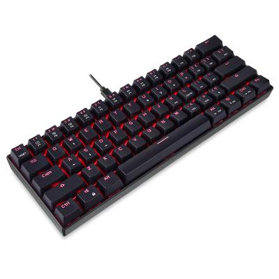 China hot swap 60 percent keycaps Anti-ghosting 61 keycaps RGB gamer swap TKL BT mechanical keyboard for sale