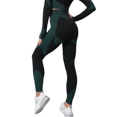 China Crack! crack! Breathable Butt Sport Fitness Woman Workout Gaiters Plus Size Track Pants Sport Workout Butt Cutout Gaiters For Women for sale