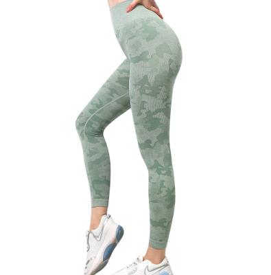 China Breathable Women Camouflage Yoga Fitness Pants Sports Slim Tights High Elasticity And Quick-Drying Fitness Yoga Leggings for sale