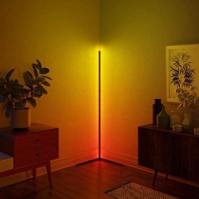 China Nordic Postmodern Corner RGB Floor Lamp LED Decoration Home For Living Room Night Light Dimming Position Connect Lamps Remote Control Light for sale