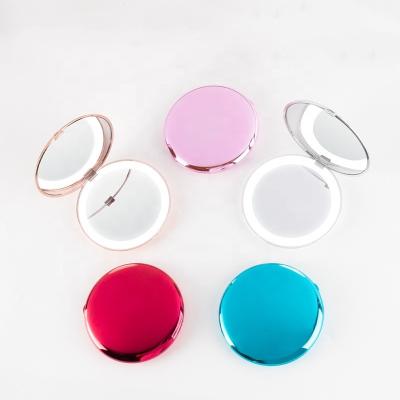 China Factory Directly Sell Portable Mini Illuminated Cosmetic Round Makeup Ring Light Vanity LED Mirror Light for sale