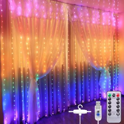 China Fairy String Lights LED Curtain String Light USB Powered Garland Lights Colorful for Outdoor Decoration Wedding Christmas Party Home for sale