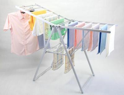 China SAL-7019C Eco-Friendly Foldable Aluminum Laundry Hanging Clothes Rack for sale