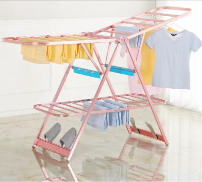 China ALSR-8020R 1.7m European Large Design High Scratch-Resistant Easy Home Foldable Aluminum Cloth Drying Rack for sale