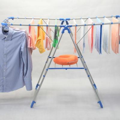 China Factory BS-601Y8 Laundry Dry Rack Viable High Quality Foldable Steel Clothes Folding Baby Drying Rack for sale