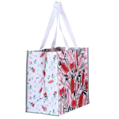 China Wholesale Eco Friendly Eco Friendly Grocery Laminated PP Woven Recycled Reusable Shopping Bags for sale