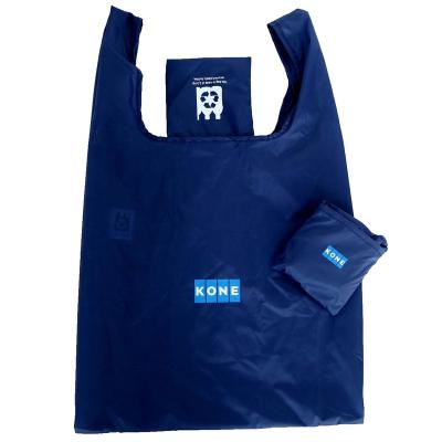 China Eco-Friendly High Quality Polyester Foldable Recycling Bag With Pocket for sale