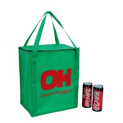 China Insulated Promotional Non Woven Cooler Insulated Lunch Food Delivery Bag for sale