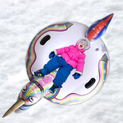 China Outdoor winter fun PVC snow sports inflatable sled winter tube winter sports wholesale snow sledding sleds for sale