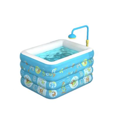 China Wholesale Outdoor Waterproof Portable Swimming Pool Various Sizes PVC Baby Bath Tub Kids Inflatable Fun Water Pool for sale