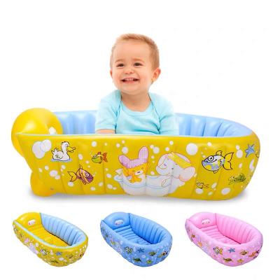 China Indoor folding baby swimming tube, baby inflatable foldable bathtub for sale