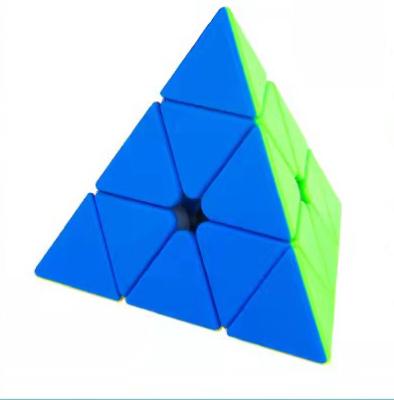 China DIY PLAY New Popular Interesting Plastic Cube Pyramid Toys Rubikes Kids Magic Cube In 2021 for sale