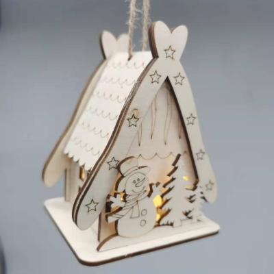 China Modern Wooden Christmas Ornaments Decorate DIY Christmas Toys for sale