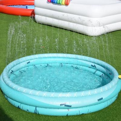 China Outdoor Water Fun Outside Water Game Mat Splash Water Amusement Play Pool for sale