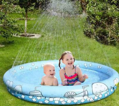 China PVC Outdoor Water Fun Inflatable Water Park Water Spray Pad Kids Summer Pool Inflatable Toys For Children Play for sale