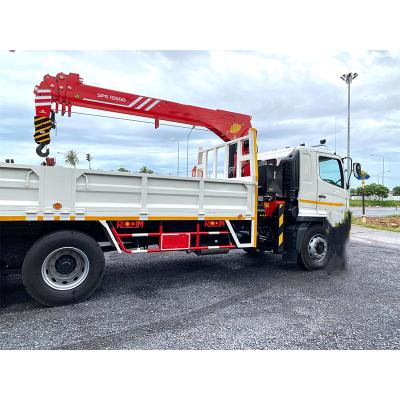 China CRANE TRUCK Telescopic Stiff Boom Deck Mounted Crane Sps 12500 Truck Mounted Crane for sale